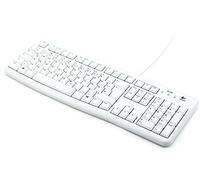 Logitech K120 Tastiera Cablata, Layout Tedesco Qwertz, Bianco