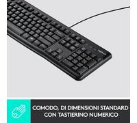 Logitech K120 Tastiera con Cavo Logitech