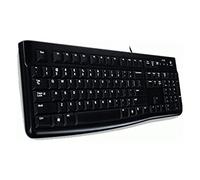Logitech K120 Tastiera con Cavo per Windows, Layout Internazionale QWERTY - Nero