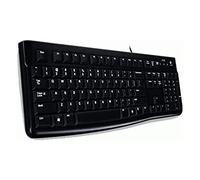Logitech K120 Tastiera con Cavo per Windows, Layout Internazionale QWERTY - Nero