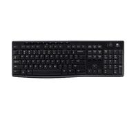 Logitech K270 Wireless Keyboard for Windows, QWERTY Pan Nordic Layout - Black