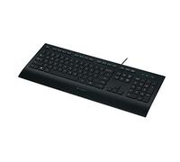 Logitech K280E Pro Tastiera Business Cablata, Layout US Internazionale Qwerty, Nero