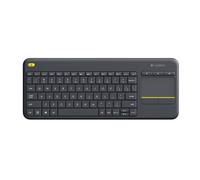 TASTIERA LOGITECH RETAIL WIRELESS CON TOUCH PAD K400 PLUS NERA USB MULTIMEDIALE