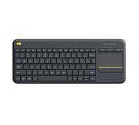 TASTIERA LOGITECH RETAIL WIRELESS CON TOUCH PAD K400 PLUS NERA USB MULTIMEDIALE