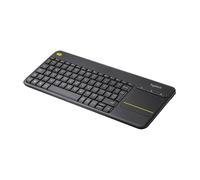 Logitech K400 PLUS Tastiera Wireless, Layout Ceco-Slovacco Qwerty, Nero
