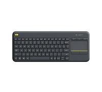 TASTIERA LOGITECH RETAIL WIRELESS CON TOUCH PAD K400 PLUS NERA USB MULTIMEDIALE