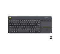 TASTIERA LOGITECH RETAIL WIRELESS CON TOUCH PAD K400 PLUS NERA USB MULTIMEDIALE