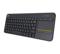 Logitech K400 Plus Tv tastiera RF Wireless AZERTY Belga Nero