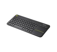 TASTIERA LOGITECH RETAIL WIRELESS CON TOUCH PAD K400 PLUS NERA USB MULTIMEDIALE
