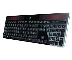 Logitech K750 Tastiera Solare Wireless per Windows, Layout Inglese QWERTY - Nero