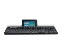Logitech K780 Multi-Device Wireless Keyboard tastiera RF senza fili + Bluetooth QWERTY Inglese Grigio, Bianco