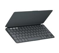 Logitech Keys-To-Go 2, tastiera Bluetooth portatile per tablet con coperchio integrato, wireless sottile e compatta per Windows, Android, Linux, iPad, iPhone, Mac, Apple TV, QWERTY ITA - Grafite