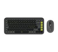 Logitech Kit mouse e tastiera POP Icon in Grafite e verde, Dansk/Norsk/Svenska/Suomalainen