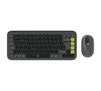 Logitech Kit mouse e tastiera POP Icon in Grafite e verde, Suisse/Schweizer (Qwertz)