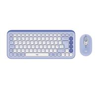 Logitech Kit mouse e tastiera POP Icon in Lilac e Off-White, Inglese Regno Unito (QWERTY)
