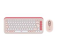 Logitech Kit mouse e tastiera POP Icon in Rosa e Off-White, Tedesco (QWERTZ)