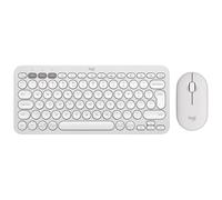 Logitech Kit Pebble 2 - Mouse e tastiera wireless in Bianco Bitonale, Inglese Internazionale (QWERTY)