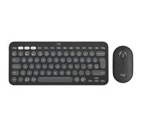 Logitech Kit Pebble 2 - Mouse e tastiera wireless in Grafite Bitonale, Inglese Regno Unito (QWERTY)