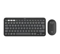 Logitech Kit Pebble 2 - Mouse e tastiera wireless in Grafite Bitonale, Spagnolo (QWERTY)