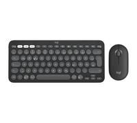 Logitech Kit Pebble 2 - Mouse e tastiera wireless in Grafite Bitonale, Tedesco (QWERTZ)