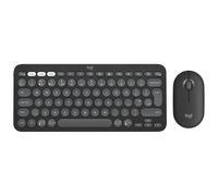 Logitech Kit Pebble 2 - Mouse e tastiera wireless in Grafite Bitonale, UK English (Qwerty)
