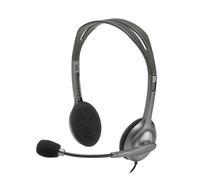 Logitech Stereo Headset H110 Accessori per computer nero / Argento Originale 981-000271