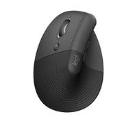 Logitech Lift Left Mouse Ergonomico Verticale, per Mancini, Senza Fili, Bluetooth o Logi Bolt USB, Clic Silenziosi, 4 Tasti, Compatibile con Windows / macOS / iPadOS, Laptop, PC - Grafite
