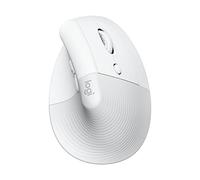 Logitech Lift Mouse Ergonomico Verticale, Senza Fili, Ricevitore Bluetooth o Logi Bolt USB, Clic Silenziosi, 4 Tasti, Compatibile con Windows/macOS/iPadOS, Laptop, PC - Bianco