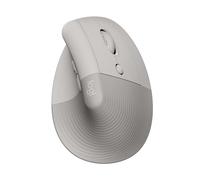 Logitech Lift Mouse Ergonomico Verticale, Senza Fili, Ricevitore Bluetooth o Logi Bolt USB, Clic Silenziosi, 4 Tasti, Compatibile con Windows/macOS/iPadOS, Laptop, PC - Sabbia