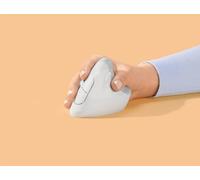 Logitech - Lift Vertical Ergonomic Mouse-off White/pale Grey Logitech