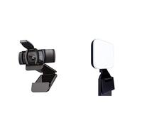 Logitech Litra Glow + C920s HD Pro Webcam Full HD 1080p - Nero - NUOVO