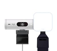Logitech Litra Glow Luce LED Streaming Premium - Grafite Brio 500 Webcam Full HD