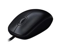 Logitech M100 Mouse 3 pulsanti Tracciamento ottico 1000 DPI, ambidestro, compatibile con PC, Mac, laptop - nero