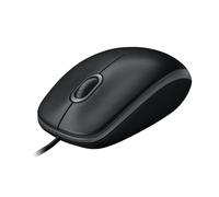 Logitech M100 Wired USB Mouse 3 Buttons 1000 DPI Optical Tracking, For left and
