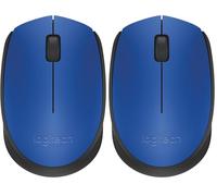 Logitech M171 Mouse Wireless per PC, Mac, Laptop, 2,4 GHz con Mini Ricevitore USB, Tracciamento Ottico, Durata della Batteria di 12 mesi, Ambidestro - Blu (Confezione da 2)