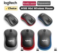 Logitech M185 Mini Mouse Wireless 1000 DPI Mouse ottico silenzioso 2,4 GHz con Mini ricevitore USB Mouse portatile per Windows