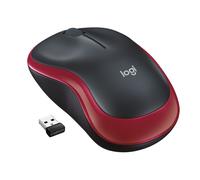 LOGITECH M185 RT - Mouse, wireless, rosso
