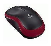 Logitech M185 Mouse wireless Nero/Rosso