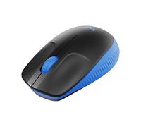 Logitech M190 Mouse Wireless, Design Ricurvo Ambidestro, Batteria fino a 18 Mesi con Funzione Risparmio Energia, Ricevitore USB, Cursore di Precisione, Rotella di Scorrimento, Blu