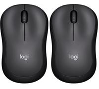 Logitech M220 SILENT Mouse Wireless, 2,4 GHz con Ricevitore USB, Tracciamento Ottico 1000 DPI, Durata Batteria di 18 Mesi, Ambidestro, Compatibile con PC, Mac, Laptop - Grigio (Confezione da 2)