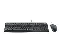 Tastiera Logitech Desktop MK120 Mouse incluso USB QWERTY Italiana Nera
