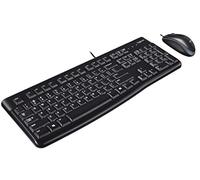 Logitech MK120 Combo Tastiera e Mouse con Filo per Windows, Layout Internazionale QWERTY - Nero