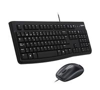 Logitech MK120 Combo Tastiera e Mouse con Filo per Windows, Layout Spagnolo QWERTY - Nero