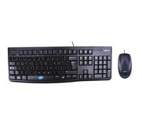 Logitech Mk120 Kit Mouse E Tastiera Usb Cablato Layout Con Adesivi Inglese Us_