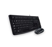 Logitech MK120 Kit Tastiera e Mouse Cablati, Layout Ceco-Slovacco, Nero