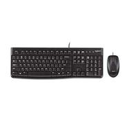 Logitech MK120 Kit Tastiera e Mouse Cablati, Layout Ebraico Qwerty, Nero