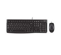 Logitech MK120 Kit Tastiera e Mouse Cablati, Layout Greco Qwerty, Nero