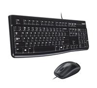 Logitech Tastiera e mouse MK120 920-002559 Cablati QWERTZ Svizzero Nero