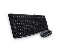 LOGITECH - MK120, USB, Ufficio, Standard, Nero, 1000 DPI, Ottico
