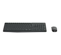 Logitech Tastiera Wireless e Mouse Ottico 1000 DPI colore Nero - 920-007913 MK235